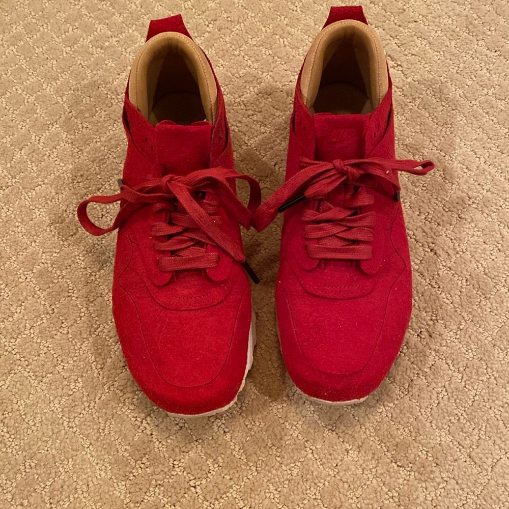 Red Suede Nike Shoes